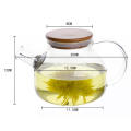 High borosilicate glass Glass teapot with infuser